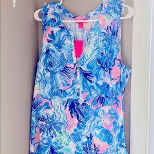 Lilly pulitzer saltwater blue size xxl